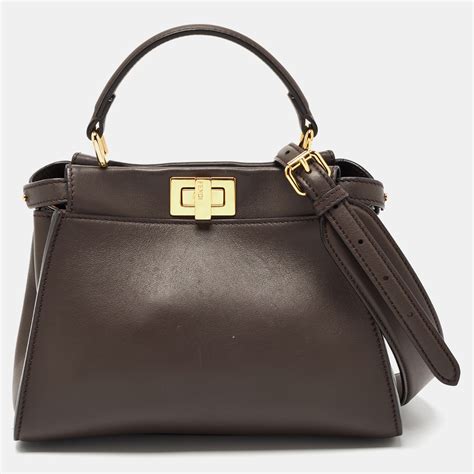 fendi top handle|buy Fendi peekaboo bag online.